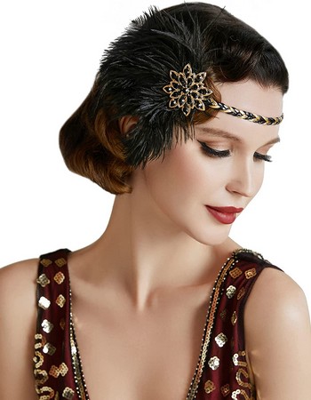 Bandeau de cheveux pour femme style années 1920 - Accessoire de