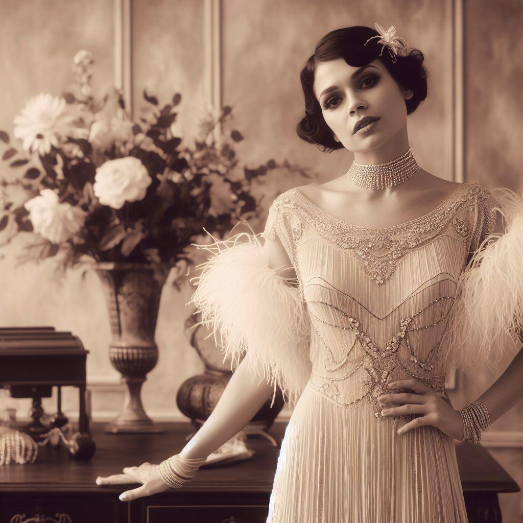 Costume femme 1920 Coco charleston avec accessoires
