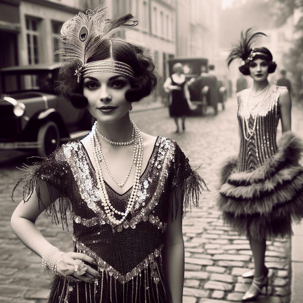 Robe Gatsby Femme Robe Flapper Charleston Pailletée avec Frange